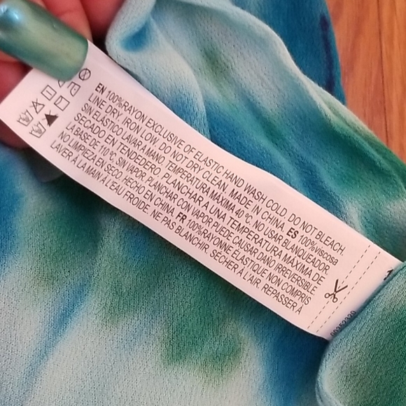 Halter gauze dress/tunic lg tie-dyed - Picture 8 of 8